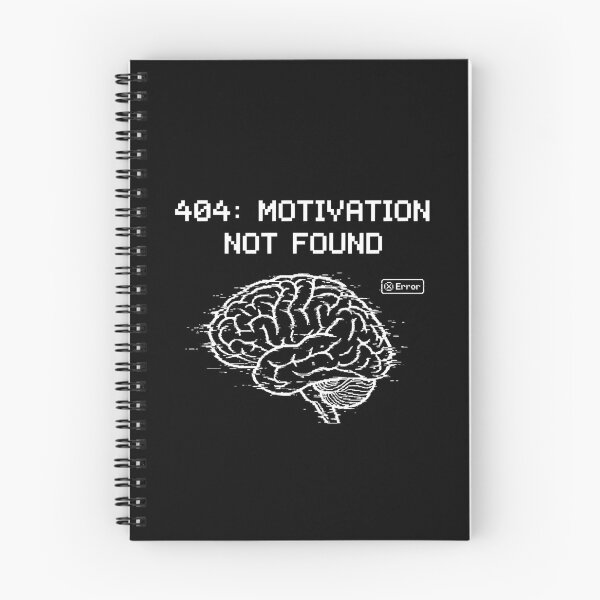 Item preview, 404 Motivation Not Found | Brutalist Anti-Design Error T-Shirt designed and sold by gfxpartner.