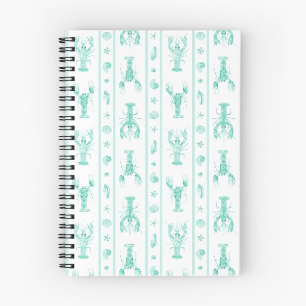 Item preview, Lobsters and Shells with Stripes in Mint Green Watercolor designed and sold by KConfetti.