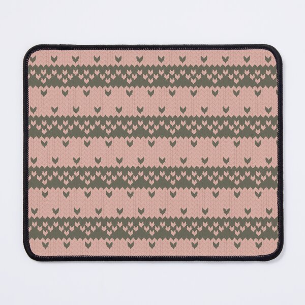 Item preview, Sweater Weather - Pink and Green Hearts Fair Isle designed and sold by Shanna Lenè Hattaway.