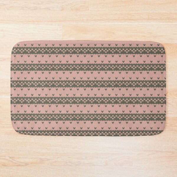 Item preview, Sweater Weather - Pink and Green Hearts Fair Isle designed and sold by Shanna Lenè Hattaway.