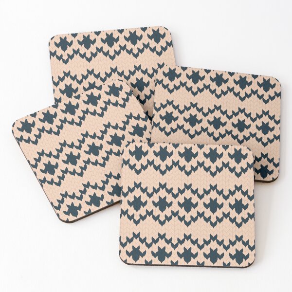 Item preview, Sweater Weather - Diamond Fair Isle in Navy and Ecru designed and sold by Shanna Lenè Hattaway.