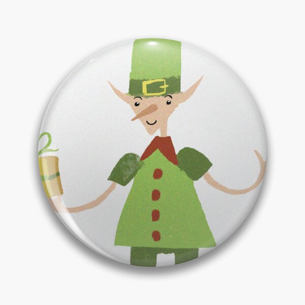 Item preview, Cute Christmas Elf hand drawn character illustration designed and sold by Vintage Designs +.