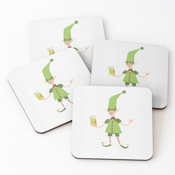 Item preview, Cute Christmas Elf hand drawn character illustration designed and sold by Vintage Designs +.