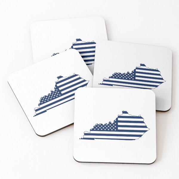 Item preview, kentucky USA Flag Silhouette – Stars and Stripes State Outline designed and sold by Paper Drip.