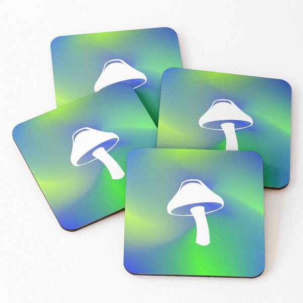 Item preview, White Mushroom with Blue Background designed and sold by Risa-C.