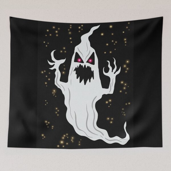 Item preview, Halloween Ghost spooky hand drawn cartoon art illustration designed and sold by Vintage Designs +.