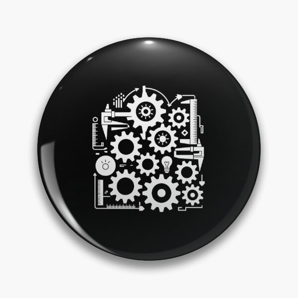 Item preview, Engineer Mind T-Shirts | Gears & Blueprints Design designed and sold by Reichcorp.