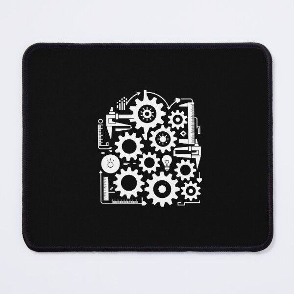 Item preview, Engineer Mind T-Shirts | Gears & Blueprints Design designed and sold by Reichcorp.