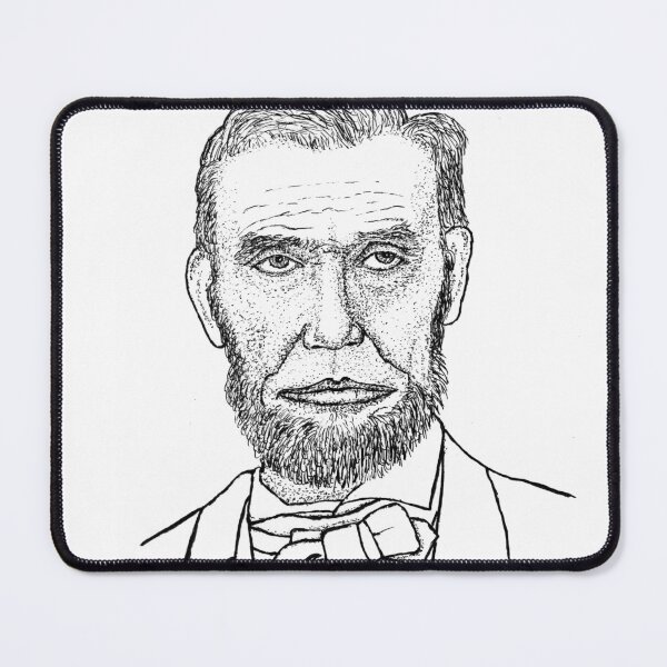 Item preview, Abraham Lincoln Stipple Portrait Art Print - 16th President Pen & Ink Drawing designed and sold by wbhny.