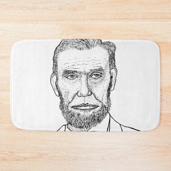 Item preview, Abraham Lincoln Stipple Portrait Art Print - 16th President Pen & Ink Drawing designed and sold by wbhny.