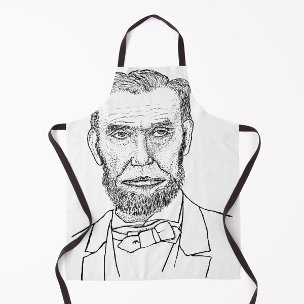 Item preview, Abraham Lincoln Stipple Portrait Art Print - 16th President Pen & Ink Drawing designed and sold by wbhny.