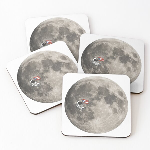 Item preview, Boricua Pride on the Moon’s Surface v2 designed and sold by Por.Ahi.PR.
