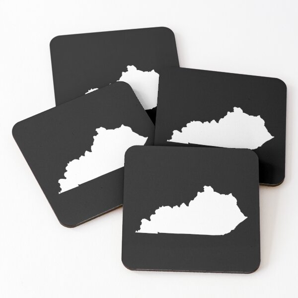 Item preview, kentucky Map Silhouette – Minimal White designed and sold by Paper Drip.