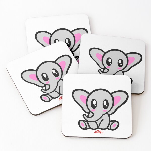 Item preview, Kawaii Elephant designed and sold by popgoodys.