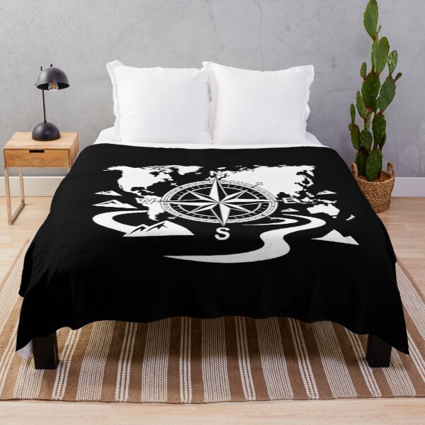 Item preview, Travel Addict Compass World Map Adventure Wanderlust Tee designed and sold by Reichcorp.
