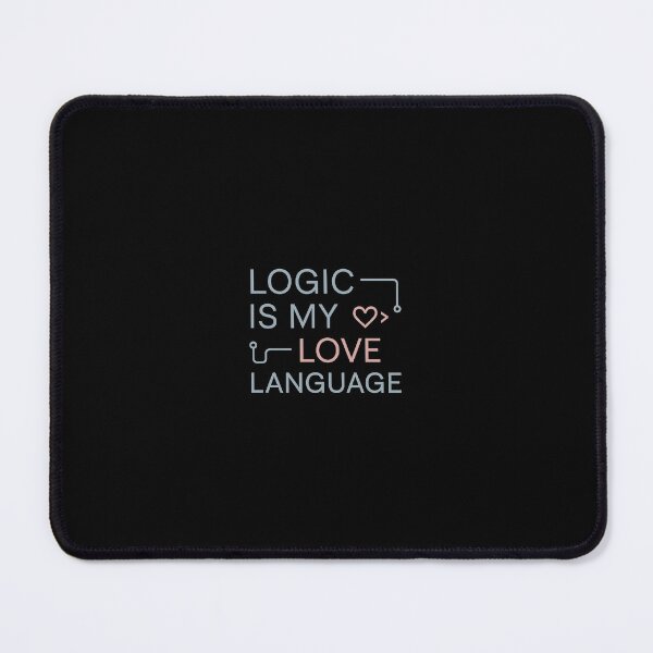 Item preview, Logic Is my love language; Nerd love Geek romance Analytical mind Smart love Puzzle aesthetic Clever shirt Love and logic designed and sold by Galskap.