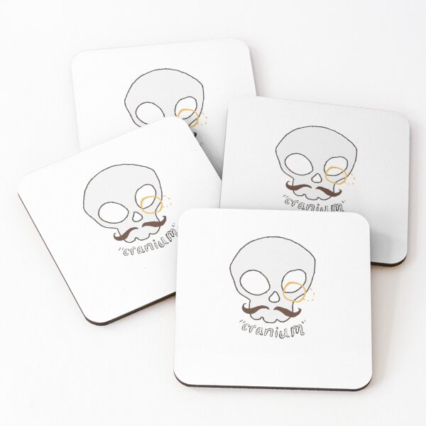 Item preview, British skull the “Cranium” funny meme design designed and sold by maple_n_apple_artworks.