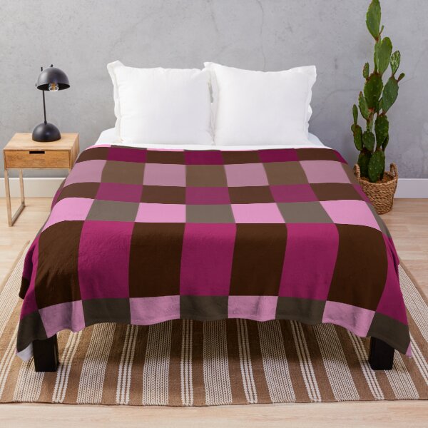 Item preview, Brown and Pink Grid Check designed and sold by OneThreeSix.