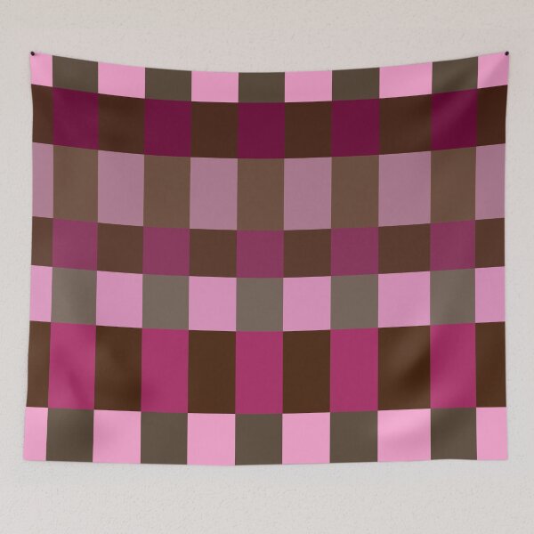 Item preview, Brown and Pink Grid Check designed and sold by OneThreeSix.