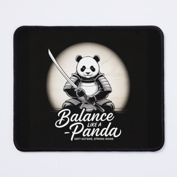 Item preview, Samurai Panda – Balance Like a Panda: Soft Outside, Strong Inside designed and sold by AndrewYoko.