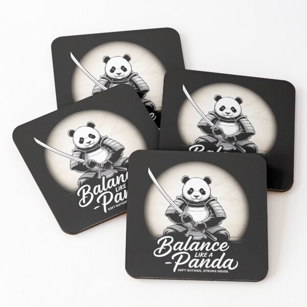 Item preview, Samurai Panda – Balance Like a Panda: Soft Outside, Strong Inside designed and sold by AndrewYoko.