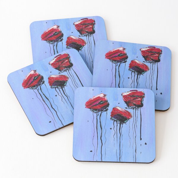 Item preview, Dancing Flowers - Blue designed and sold by mary garrone studio.
