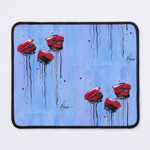 Item preview, Dancing Flowers - Blue designed and sold by mary garrone studio.