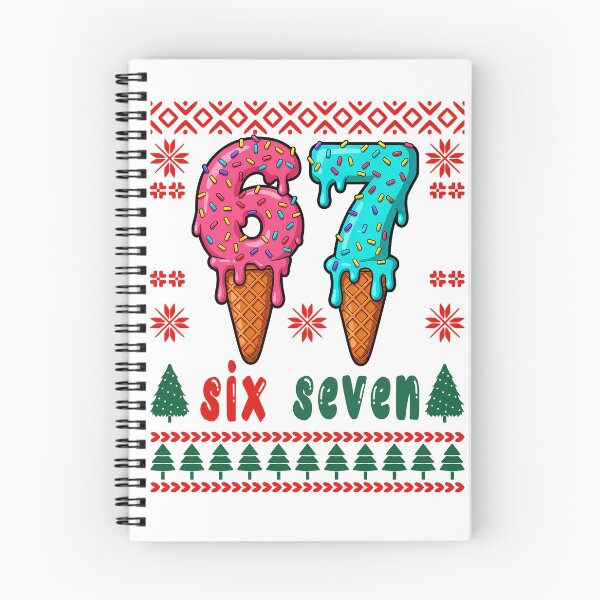 Item preview, Funny Christmas Pyjamas 67 Six Seven Meme Brainrot Cringe Essential T-shirt designed and sold by PrintMod.