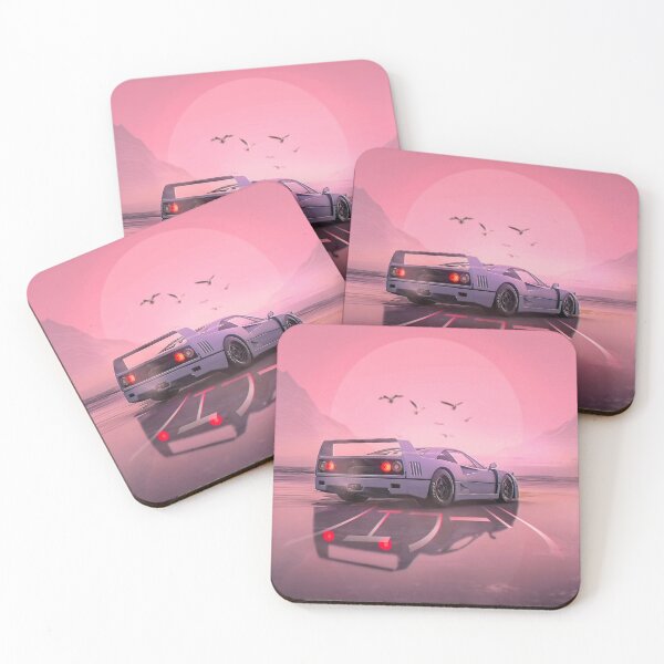 Item preview, JDM Ferrari F40 - Japanese Street Style Supercar Poster designed and sold by Road To Track.