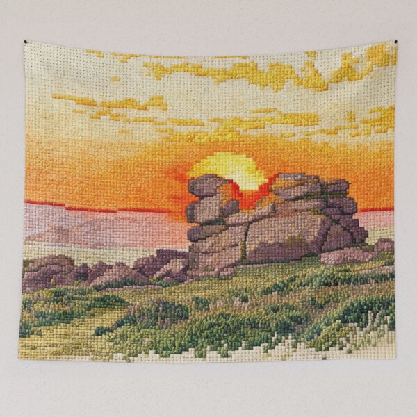 Item preview,  Dartmoor Sunset(AI+photography ) designed and sold by artsmeow.