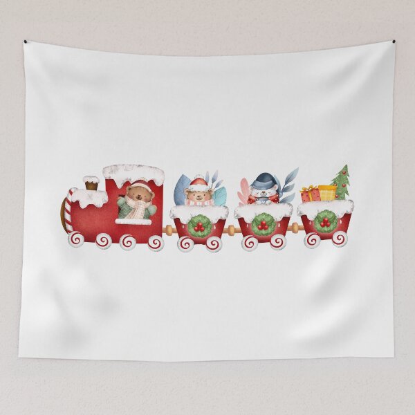 Item preview, Polar Express Bears - Cute Christmas Train Ride designed and sold by FuzionRaptor.