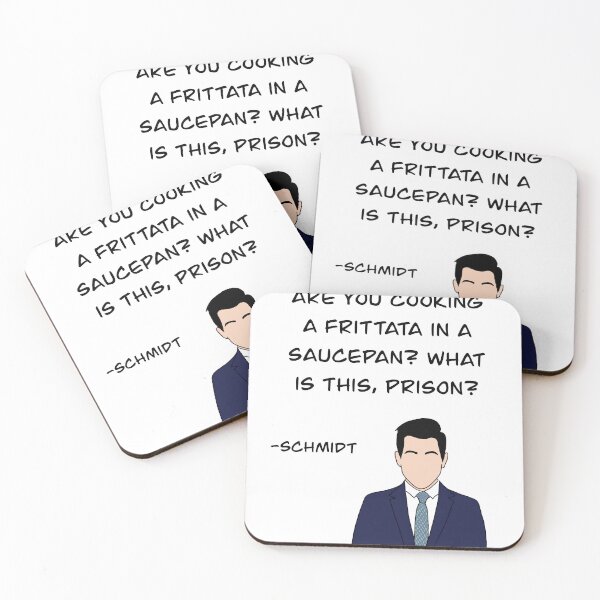 Item preview, Schmidt from New Girl quote, frittata in a saucepan  designed and sold by Alyssabutcherart.