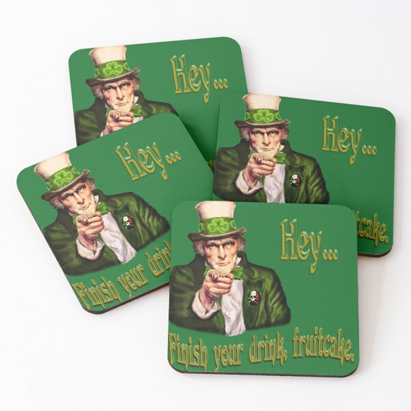 Item preview, Uncle Sam St Patrick's Day Parody T-Shirt | Finish Your Drink Irish Humor designed and sold by Larry Oates.