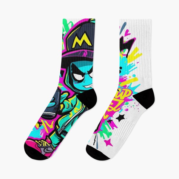 Item preview, Urban Graffiti Character – Neon Streetwear Art designed and sold by StilKreationen.