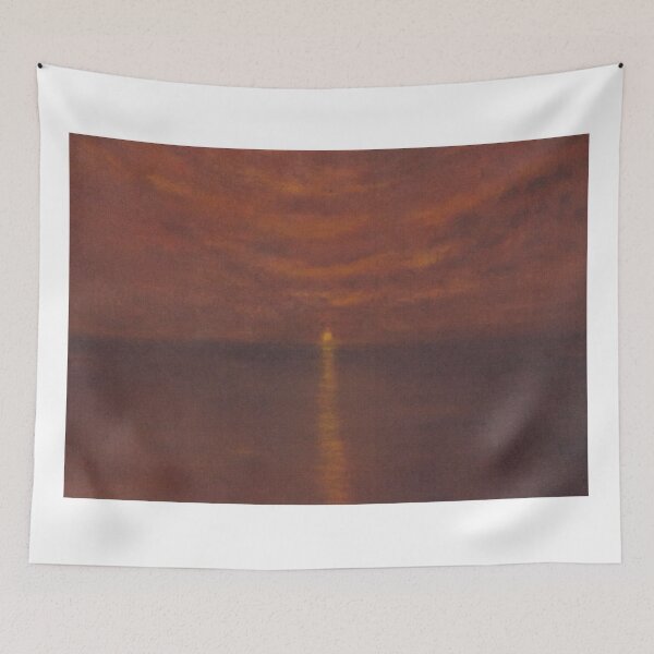 Item preview, Crimson Sunset over Water designed and sold by AslamArtwork.