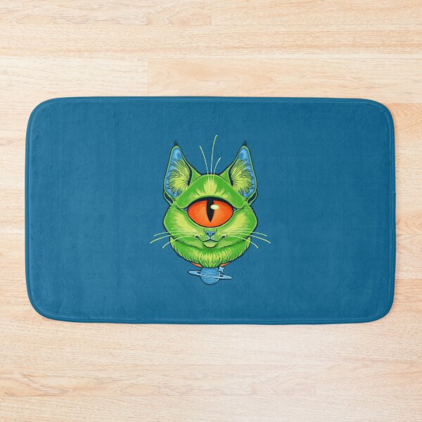 Item preview, ALIEN CAT CYCLOPS - Green designed and sold by thoughtsupnorth.