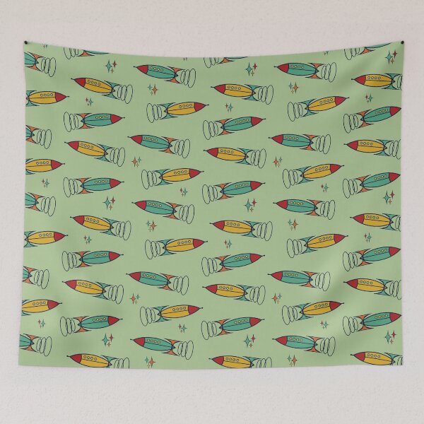Item preview, Atomic Rockets - Rockets in Flight designed and sold by Shanna Lenè Hattaway.