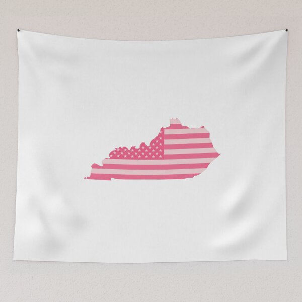 Artikelvorschau, Kentucky State Pop Pink Stars & Stripes – Trendiges Pink entworfen und verkauft von Paper Drip.