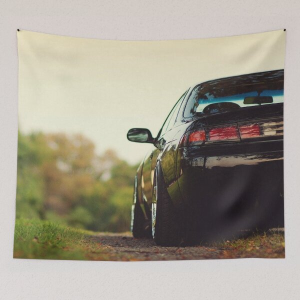 Item preview, Clean Nissan Silvia Poster – Minimal JDM Street Car Art designed and sold by Road To Track.