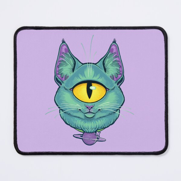 Item preview, ALIEN CAT CYCLOPS - Blue designed and sold by thoughtsupnorth.