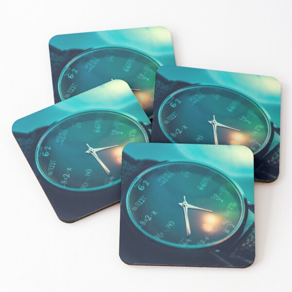 Item preview, Moody Math Watch Face Design with Teal and Gold Highlights designed and sold by MDB_Shop.