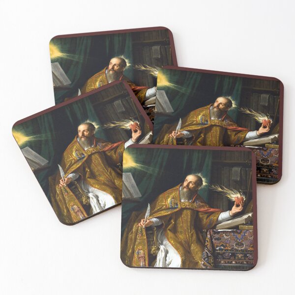 Item preview, Saint Augustine with Flaming Heart designed and sold by Jon-Baran.