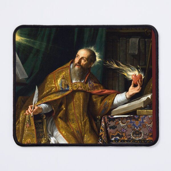 Item preview, Saint Augustine with Flaming Heart designed and sold by Jon-Baran.