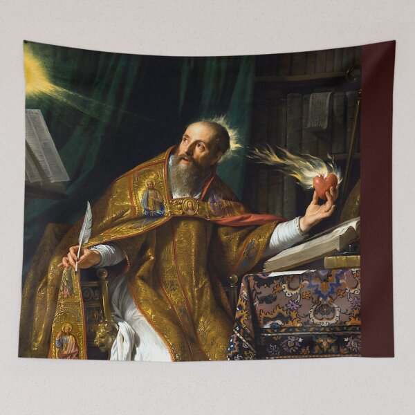 Item preview, Saint Augustine with Flaming Heart designed and sold by Jon-Baran.