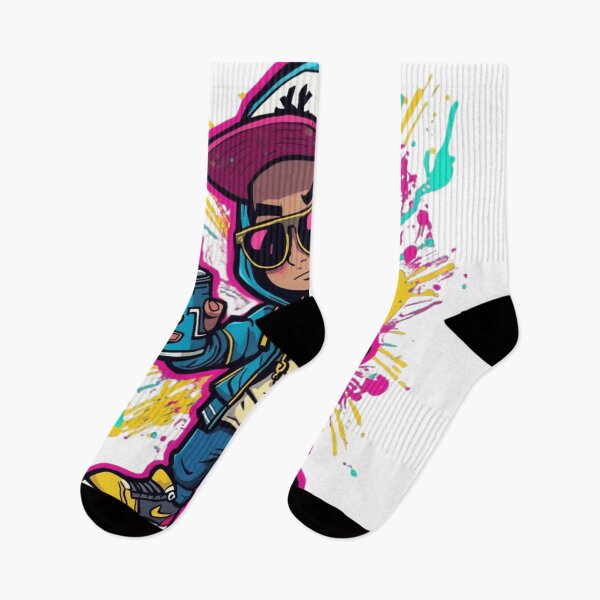 Item preview, Graffiti Vibes – Neon Urban Streetwear Art designed and sold by StilKreationen.