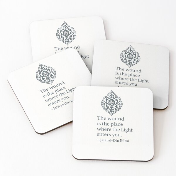 Item preview, Rumi Quote – The Wound and the Light designed and sold by The Murcian Path.