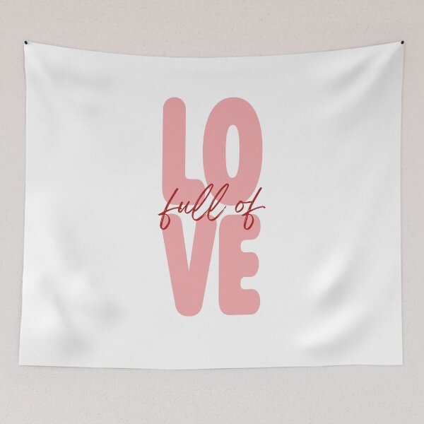 Item preview, Full of love: modern typographic art designed and sold by Maleja studio.
