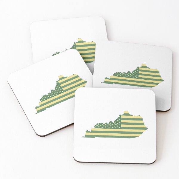 Item preview, kentucky Vintage State Flag – Green & Gold Americana designed and sold by Paper Drip.