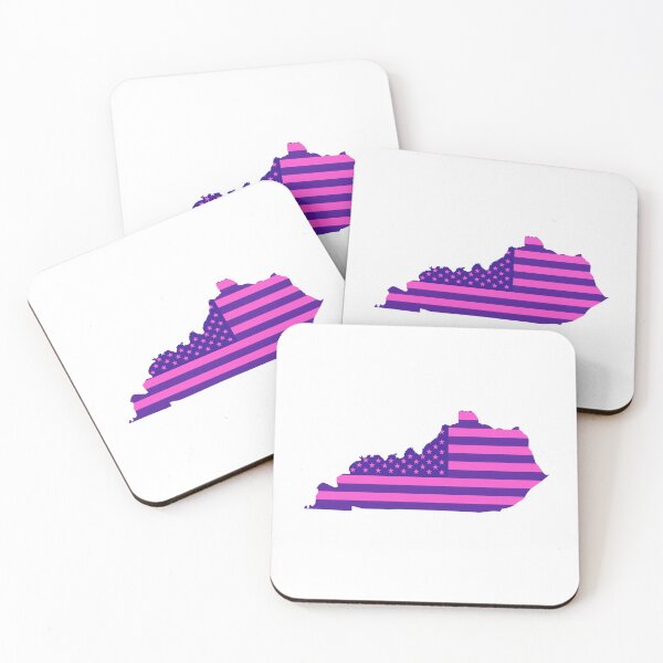 Item preview, Kentucky Pop Pink State Flag – Modern Fun Colors designed and sold by Paper Drip.