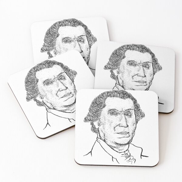 Item preview, George Washington Stipple Portrait - 1st U.S. President Art Print designed and sold by wbhny.